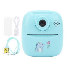 Dětská kamera FHD1080P s okamžitým tiskem, technologie tisku bez inkoustu, otočná o 180 stupňů, nahrávání obrazu a videa, dětská selfie