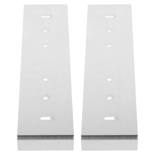 2Pcs Mailbox Mounting Plate Silver Installation for Homeowners 1