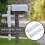 2Pcs Mailbox Mounting Plate Silver Installation for Homeowners 4