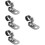 4Pièces Accroche Lampe Casque Argent Facile Installation 8
