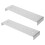 2Pcs Mailbox Mounting Plate Silver Installation for Homeowners 6