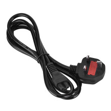 Conector IEC60320C13, dispozitiv de reducere a tracțiunii turnat pentru cablu BS1363, rezistent la foc, cablu de alimentare flexibil, conectori
