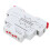 Adjustable Delay Timer Relay AC230V Dual Function Mode LED Status Indicator Flame Retardant ABS Housing35mm DIN Rail Compatible Long Range Timing 5