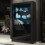 Display Cabinet Spectrum 170cm - Black with Gloss Doors and LED Lights 1