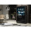 Display Cabinet Spectrum 170cm - Black with Gloss Doors and LED Lights 2