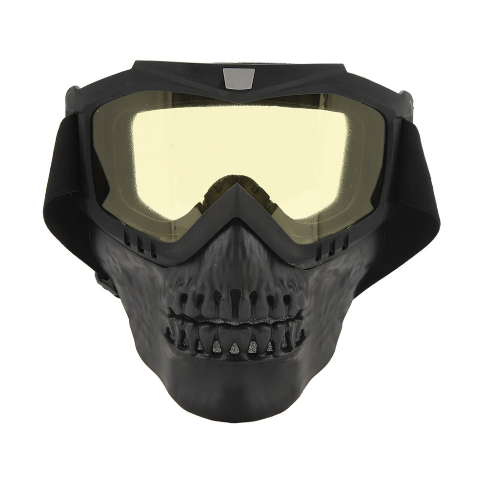 Skull Motorcycle Goggles Offroad Dirt Bike Racing 150G Yellow 3131387242466