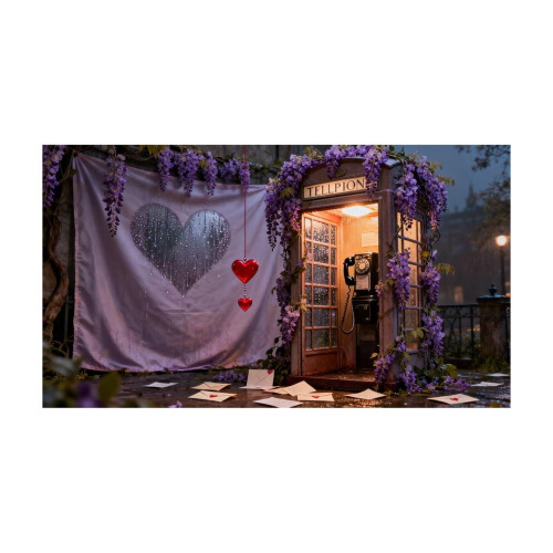 Valentinsdags-teppe 71x45 tommer polyester 1