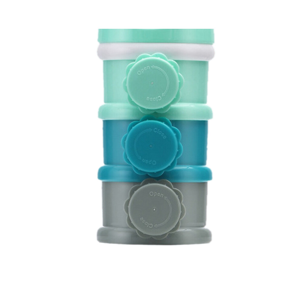 Portable Milk Powder Container 3.5L Leakproof Snack Dispenser Green