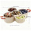 2-Tier Stackable Serving Platter with Handle, Drain Basket & Compartments – White 6