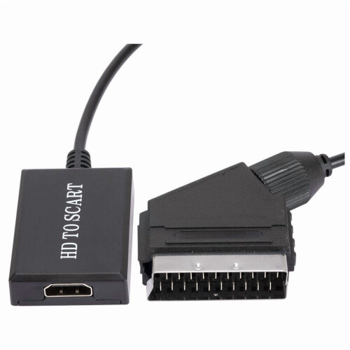 Convertitore da HDMI a SCART, adattatore video e audio HD 1080p per decoder Sky. 2