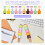 8Ensembles Glace Empilables Colorés Stylos Marqueurs École 8