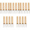 20Pcs Kitchen Corn Forks Multi-Function Wood and Stainless Steel Bbq 3