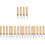 20Pcs Kitchen Corn Forks Multi-Function Wood and Stainless Steel Bbq 5