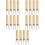 20Pcs Kitchen Corn Forks Multi-Function Wood and Stainless Steel Bbq 7