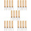 20Pcs Kitchen Corn Forks Multi-Function Wood and Stainless Steel Bbq 8