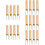 20Pcs Kitchen Corn Forks Multi-Function Wood and Stainless Steel Bbq 10