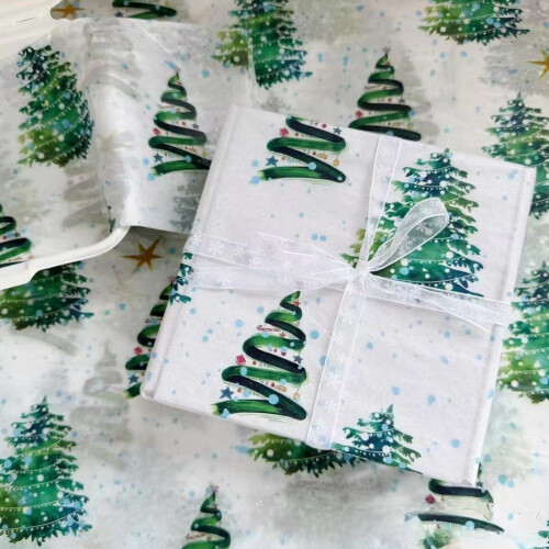 Tissue Paper Christmas Tree Pattern Gift Wrap20Sheets 1