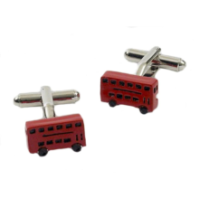 Red Double Decker Bus Cufflinks