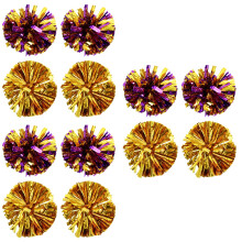 12Pcs Eye-Catching Assorted Color Cheerleader Pom Poms for Events
