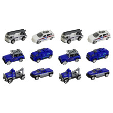 12Pcs Assorted Car Toy Pull Back Mini Models Early Learning