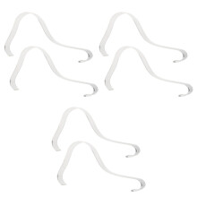 18Pcs White Acrylic High Heels Display Rack with Transparent Design