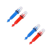 4Pcs High-Powered LED Fishing Light Red for River and Lake
