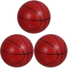 3Pcs Small Brown Bouncy Balls PVC Material Fun Pool and Backyard Toys