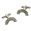 Coloured Rainbow Cufflinks 2