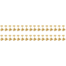 50Pairs Golden Flat Pad Earring Posts Stainless Steel for DIY Crafts