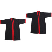 2Pcs Protective Black Hair Salon Cape Breathable and Easy Wear Robe