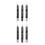 6Pcs Black Glitter Eyeshadow Makeup Pens Waterproof Smooth Texture 1