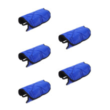 5Pcs Blue Calf Insulation Coat Thick Warm Calf Vest for Cold Weather