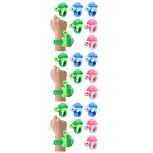 18Pcs Turtle Plush Slap Bracelets Kids Animal Party Wristbands
