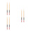 3Pairs Red Maple Wooden Drumsticks Practical Durable Percussion Sticks 1