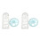 2Sets Assorted Color Student Measuring and Drawing Ruler Set 1