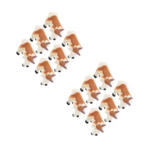12Pcs Durable Resin Goat Figurines Assorted Color Mini Farm Animals