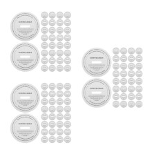 150Pcs White Cardboard Round Candle Dustproof Covers for Handmade Wax