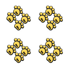 16Pcs Yellow Anti-Slip Silicone Stickers for Ski and Snowboard Deck