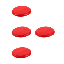 4Pcs Durable Plastic Red Round Stool Seat for Bar Stool Replacement