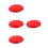 4Pcs Durable Plastic Red Round Stool Seat for Bar Stool Replacement 1