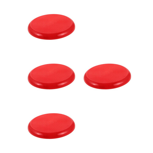 4Pcs Durable Plastic Red Round Stool Seat for Bar Stool Replacement