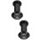 2Pièces Porte Large Angle 220 En De Zinc Noir 8