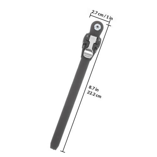 2Pièces Sangles De Fixation Pour Roulettes En PVC Noir Durable 1