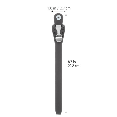 2Pièces Sangles De Fixation Pour Roulettes En PVC Noir Durable 2