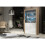 Display Cabinet Spectrum 170cm - Oak & White Gloss Doors and LED Lights 2