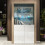Display Cabinet Spectrum 170cm - Oak & White Gloss Doors and LED Lights 4