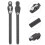 2Pièces Sangles De Fixation Pour Roulettes En PVC Noir Durable 11