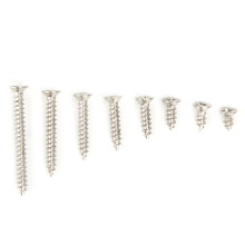 800pcs M2 Carbon Steel Nickel Plated Cross Countersunk Self Tapping Screws Set