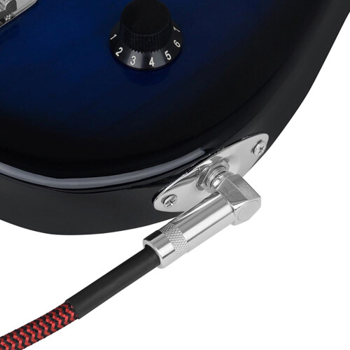 3Pièces Câbles Guitare Nylon Rouge Connecteur Précis 2