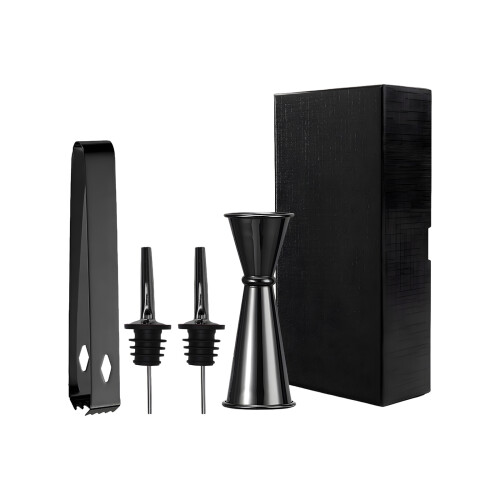Complete Nonrust Steel Cocktails Tool Set-Golden bartending to